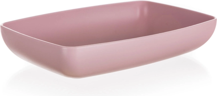 Poslužavna pladnja CULINARIA 18 × 12 × 3,5 cm – ružičasta, plastična