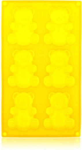 Silikonski kalup za medvjediće 6 kom žuta