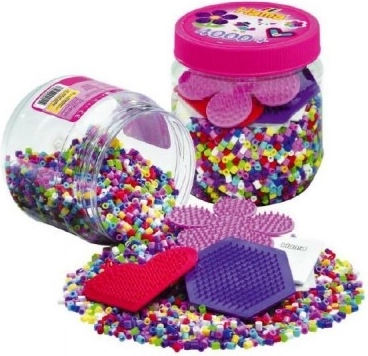 Pegle perlice 4000 kom s podlošcima i dodacima u plastičnoj kutiji