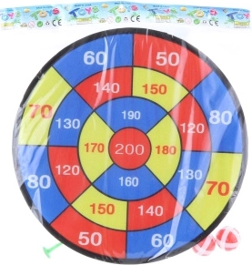 Ploča za gađanje s čičkom s lopticama i strelicama