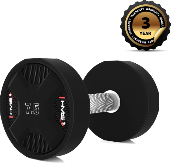 Jednoručna bučica HMS HPC 7,5 kg od poliuretana