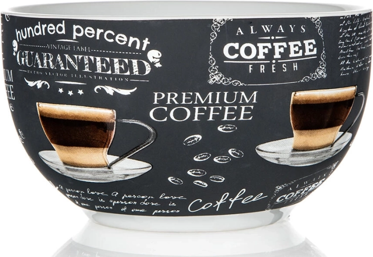 Keramička zdjela 550 ml 13 cm 100 Percent – bijela s motivom kave