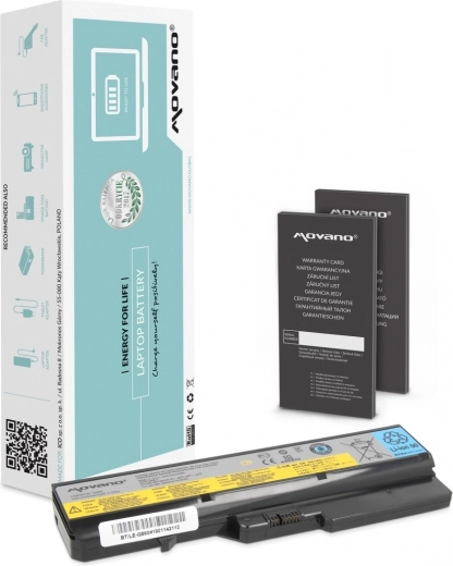 Baterija Movano L09L6Y02 za prijenosna računala Lenovo B570/G560/G570/G770 (Li-ion, 4400 mAh, 48 Wh)