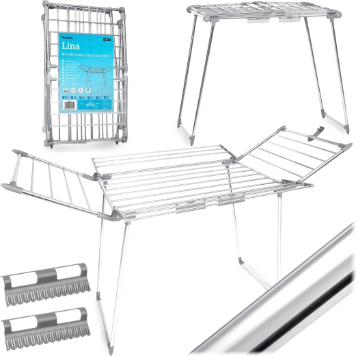Sklopivi stalak za rublje od nehrđajućeg čelika Massido Lina 22 m