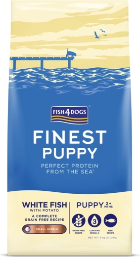 Granule za štence od bijele ribe s krumpirom FISH4DOGS 6 kg
