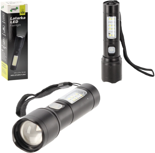 Džepna LED svjetiljka s USB‑C, 7 načina rada, usmjereno i raspršeno svjetlo