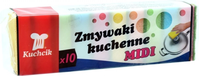 Kuhinjska spužvica MIDI Kuchcik – dvoslojna spužva za pranje (10 kom)