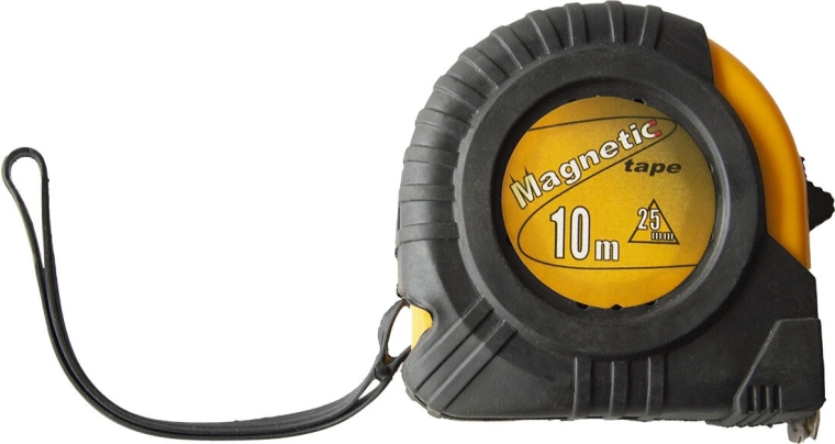 Svinov metar MAGNETIC 10 m, širina trake 25 mm