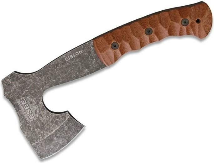 ESEE Gibson Axe kompaktna sjekira s Micarta drškom i kožnim futrolom