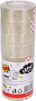 Prozirna ljepljiva traka 18 mm x 30 m - set 8 kom