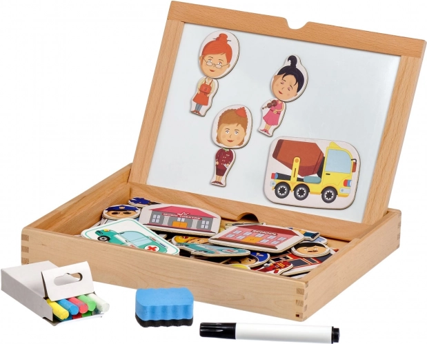 Magnetična igra u koferu – Pogodi moje zanimanje? LUCY & LEO