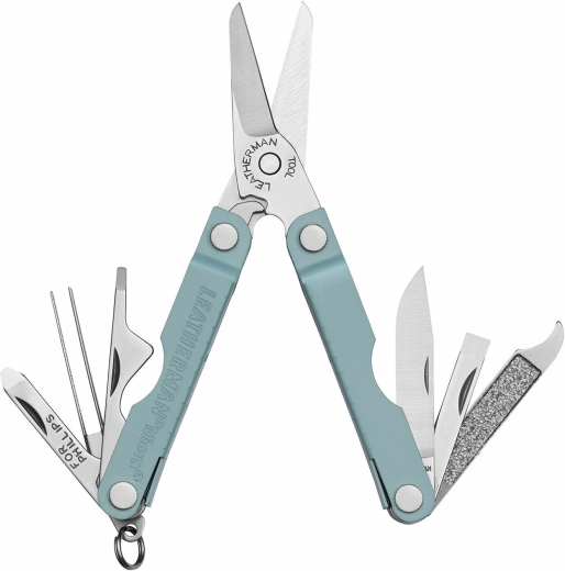 Leatherman Micra Arctic – kompaktan multifunkcionalni alat 10u1, nehrđajući čelik, plavo-siva