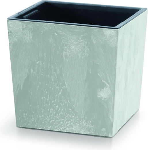 Sadilica URBI SQUARE LOW s betonskim efektom, 24 cm