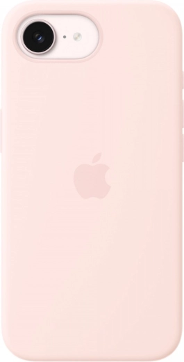 Silikonska futrola s MagSafeom za iPhone 17e – svijetloružičasta