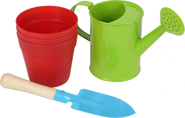 Small foot dječji vrtlarski set s kantom za zalijevanje, lopaticom i teglama
