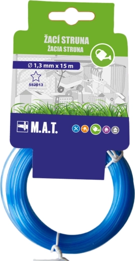 Zamjenska niti za trimer zvjezdastog profila 1,3 mm, 15 m, tamno narančasta