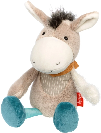 Sigikid pastelni patchwork magarčić – prvi plišanac 31 cm
