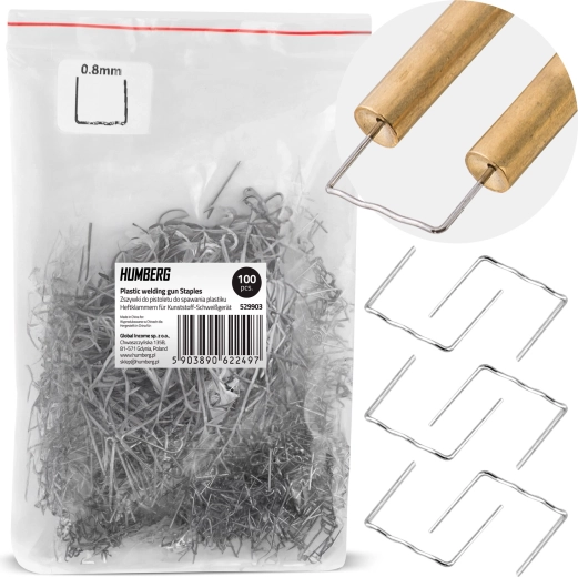 Spajalice za zavarivanje plastike tip C 8 mm, 100 kom