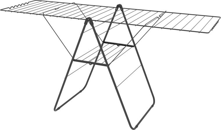 Sklopivi stalak za sušenje rublja 25 m, crni