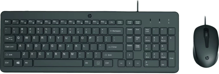 HP Classic 150 set tipkovnice i miša, žični, crni