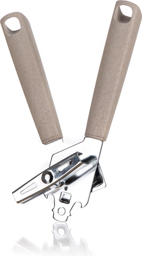 Ručni otvarač za konzerve Natural, nehrđajući čelik i PP, 21 × 4,5 cm