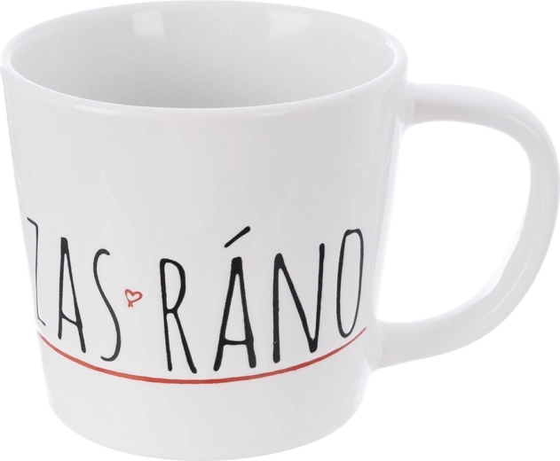 Keramička šalica ZAS‑RÁNO bijela 350 ml