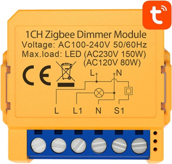 Pametni utični prekidač ZigBee Avatto ZDMS16-1 TUYA