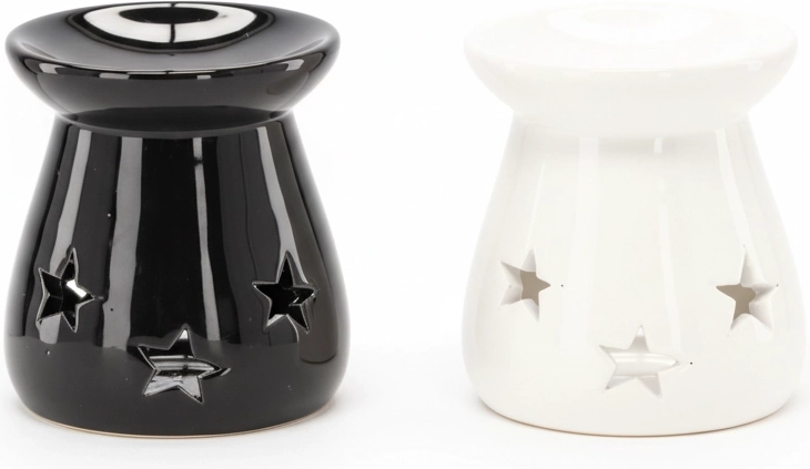 Keramička aromalampa Zvijezde, mix boja 7 × 8 cm