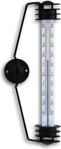 Prozorski termometar 19,5 cm od plastike i metala, crni