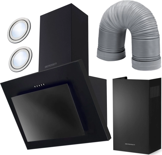 Kaminjska napa 60 cm Berdsen BT-215 crna