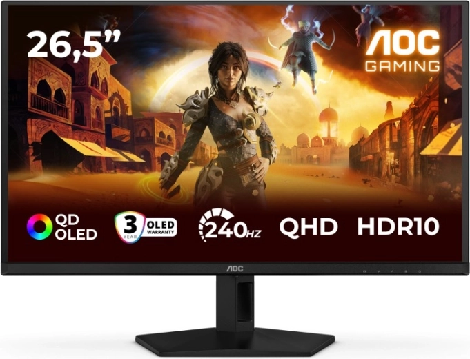 Gaming monitor 26,5" QD‑OLED 240 Hz s HDMI i DisplayPortom