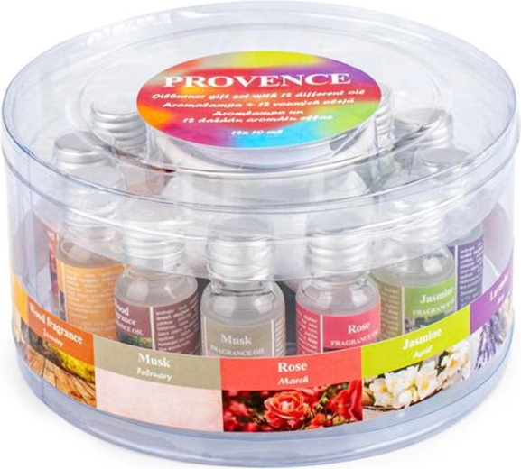 Aromalampa s 12 mirisnih ulja Provence 10 ml