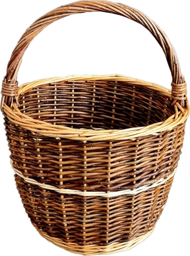 Koš od neljuštene vrbove šibe, promjer 30 cm