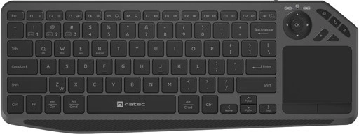 bežična tipkovnica s touchpadom za smart tv natec turbot 2 bt + 2,4 ghz