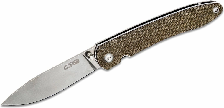 CJRB Ria džepni nož 7,5 cm, satin, zelena micarta