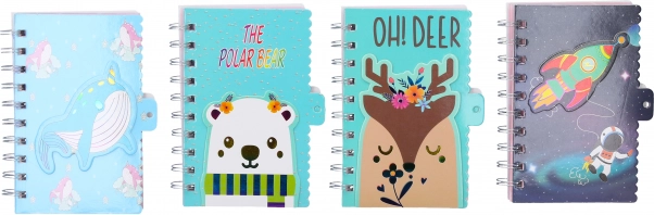 Spiralni blok s linijama 9x14 cm