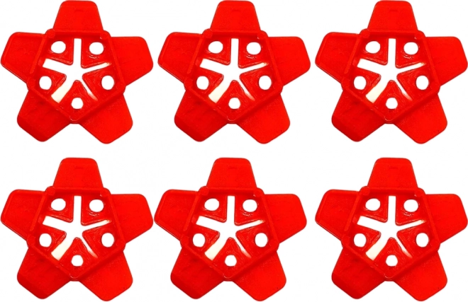 Crveni distanceri u obliku zvijezda za pločice 100 komada