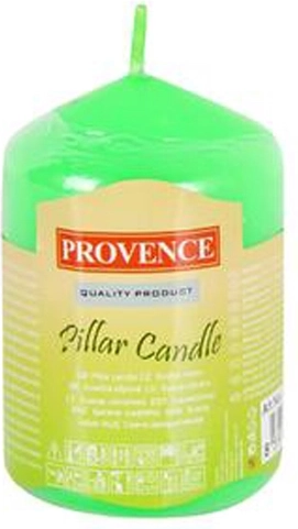 Zelena valjkasta parafinska svijeća 8 × 5 cm