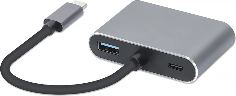 USB-C multifunkcionalni hub 4u1 s HDMI 4K i VGA