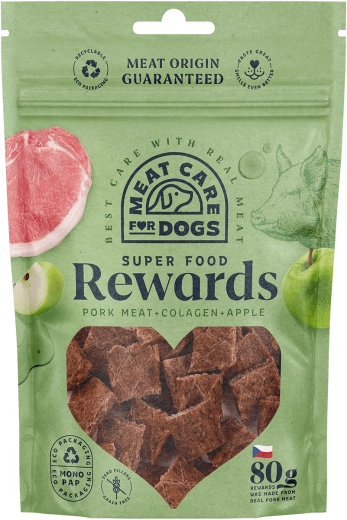 Mesna poslastica za pse sa svinjetinom, kolagenom i jabukom 80 g