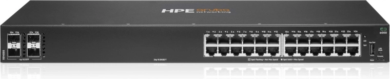 Aruba Networking CX 6000 – 24-portni gigabitni preklopnik s 4 SFP 1G uplinkovima
