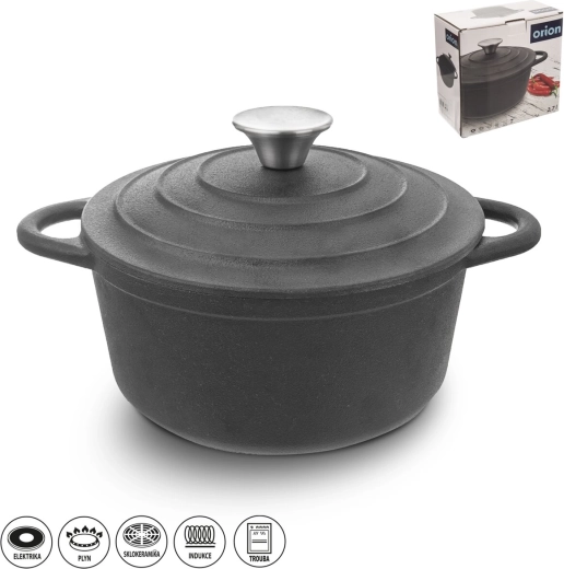 Lijevani lonac s poklopcem 2,7 l