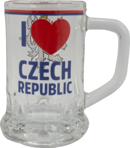 Mini krigla 40 ml – Češka Republika Lav