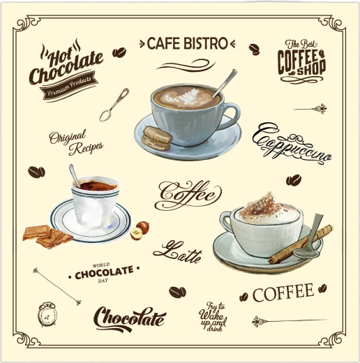 Salvete 3-slojne Café Bistro 33 × 33 cm