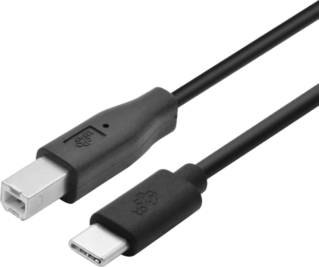 USB-C na USB-B pisaći kabel 1,8 m crni