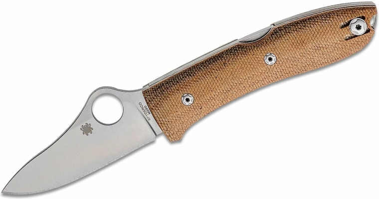Džepni nož Spyderco SpyOpera, smeđa Micarta, satenski M390 oštrica 7,4 cm