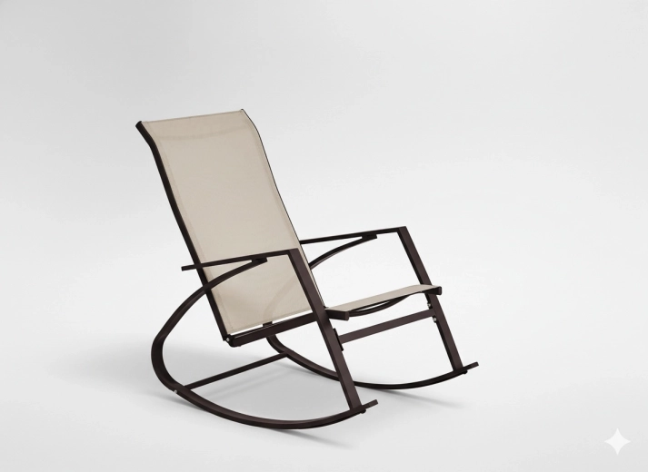 Vrtna viseća fotelja, smeđa, 60 × 104 × 95 cm