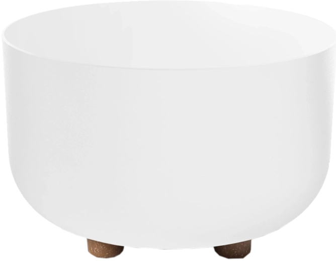 Zdjela za cvijeće SOFIA 27 cm bijela mat s nogicama