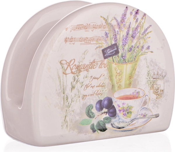 Keramički stalak za salvete Lavender 10 × 8 cm