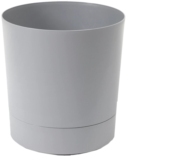 Žardinijera s postoljem Aura 28 cm – siva mat